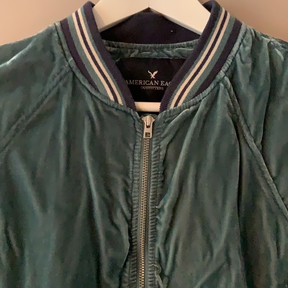 American Eagle Vintage Velvet Track Jacket - Picture 5 of 7